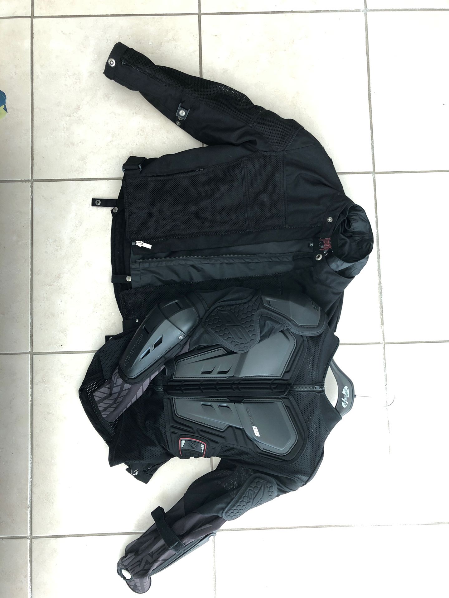 Motorcycle protective jacket combo size S