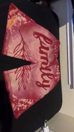 Custom Bleached Shorts with Feather Graphic