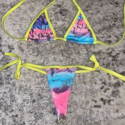 La Costanera Neon Multicolor Bikini