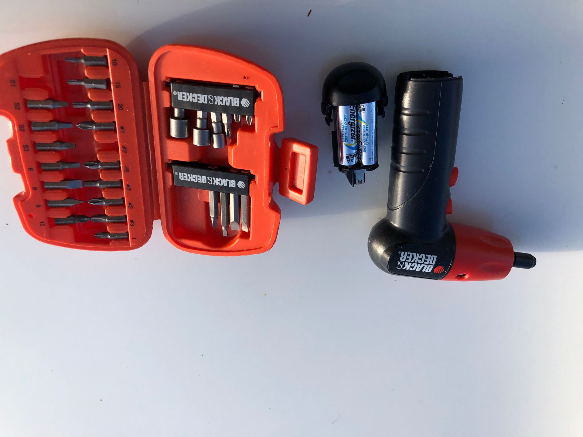 Black and Decker battery drill
