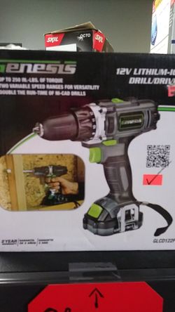 Genesis 12 volt drill kit