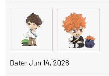 Hinata and Oikawa pop mart (trade or sell)