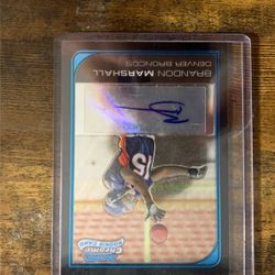 Brandon Marshall Rookie Bowman chrome auto 