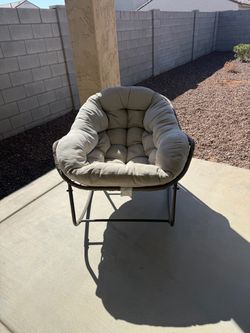 Light Grey Outdoor Rocking Chair
