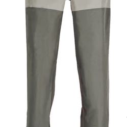 Waist Wader Pants for Men and Women, 3-Ply Breathable Waterproof Fishing Waders with Pockets and Durable Stockingfoot- Medium