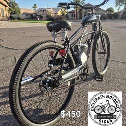 Gas Bike Motorized Bicycle Beach Cruiser Motor Bike Moped Delivery Available