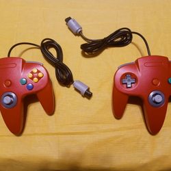 # 1 Third Party Nintendo 64 Controllers Red