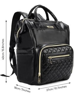 Leather Diaper Backpack 