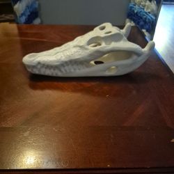 Ceramic Crocodile Skull 
