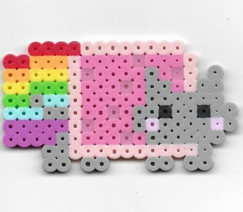 Nyan Cat Perler Bead Pixel Art