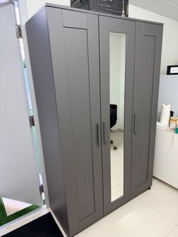 Closet storage gray