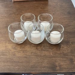 5 Votive Candle Holders 