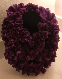 BRAND NEW -BEAUTIFUL HANDMADE PURPLE DRESSY SCARF