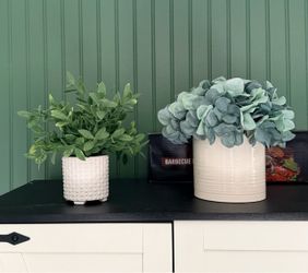 Faux Plant Decor Set of Two