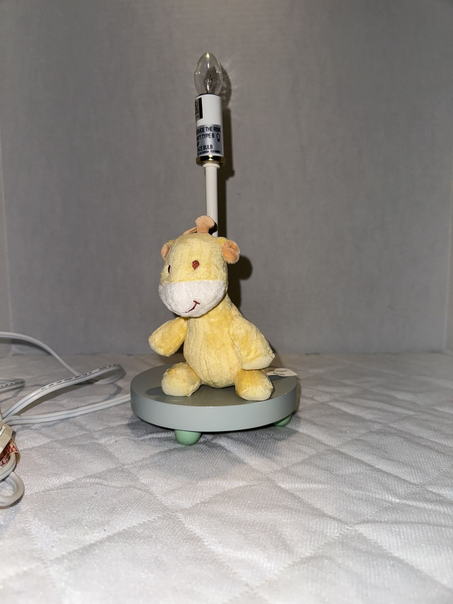 Giraffe lamp for baby’s room. No shade. 
