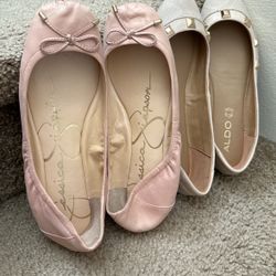 NWOT  Sz 7.5 ALDO flat shoes plus free Jessica Simpson shoes