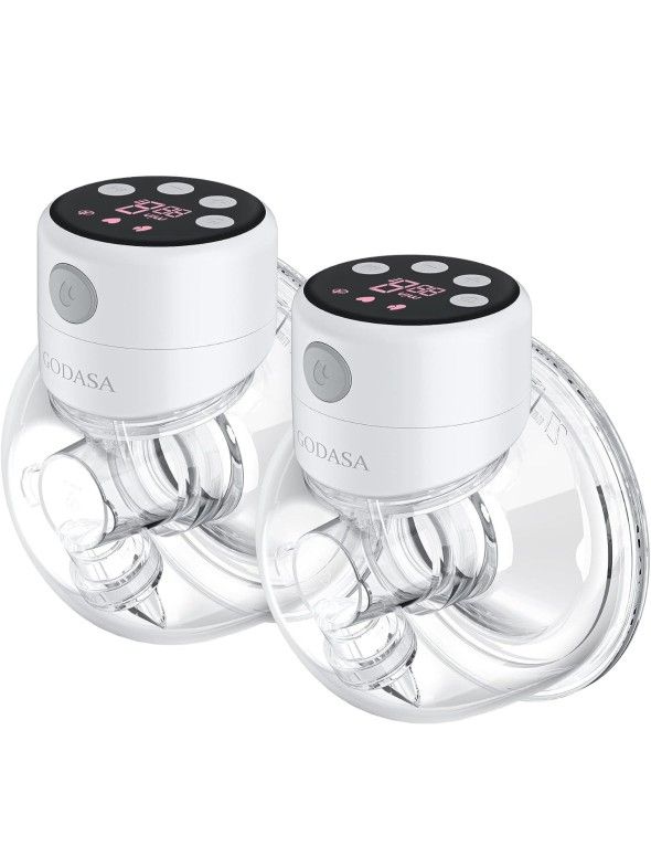 Breast Pump, Wearable Electric Breast Pump, Hands Free Breast Pump,Portable Breast Pump with 3 Modes & 12 Levels, LCD Display