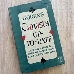 Vintage Canasta Card Game Strat Book
