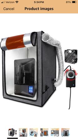 Resin 3D Printer Enclosure with Ventilation