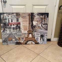Large Paris Canvas Frame