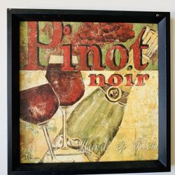 Valentine’s Day! Antique. Lovely Piece of Art. Wine theme. Like new. Outer dimensions 13” x 13”.  $18 each. Look at another one and take both for $30.