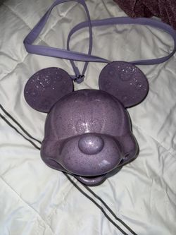 Loungefly Disney Purple Mickey Mold Crossbody Purse