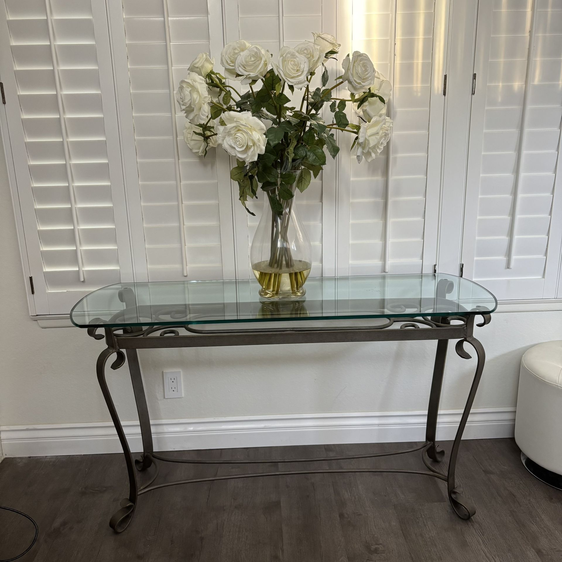 Glass Console Table