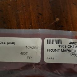 Bezel, Marker, 1969 Chevelle/El Camino, Front, 350