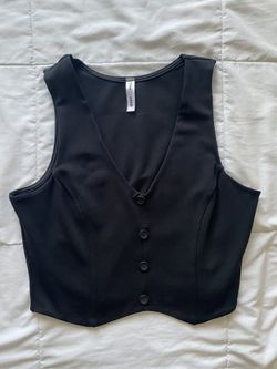 Cropped Button Up Top