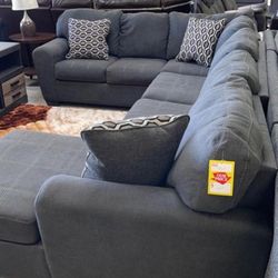 Sorenton Slate Large U Shape Sectional Couch 👈 Delivery Available ✅