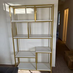 Gold Bookshelf 