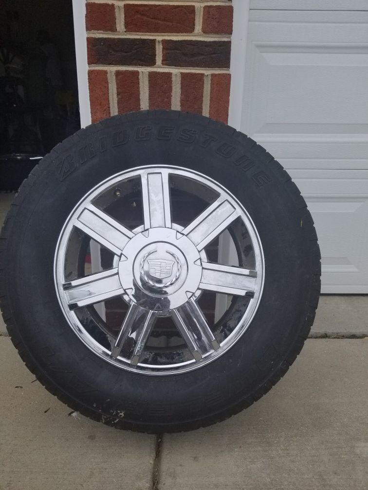 Used Cadillac escalade ESV rims and tires 18 inch