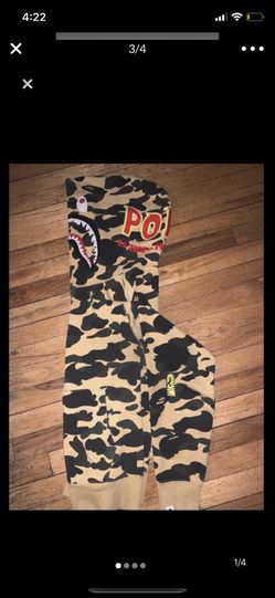 Bape PONR 1st Yellow Camo Full zip (Size M)