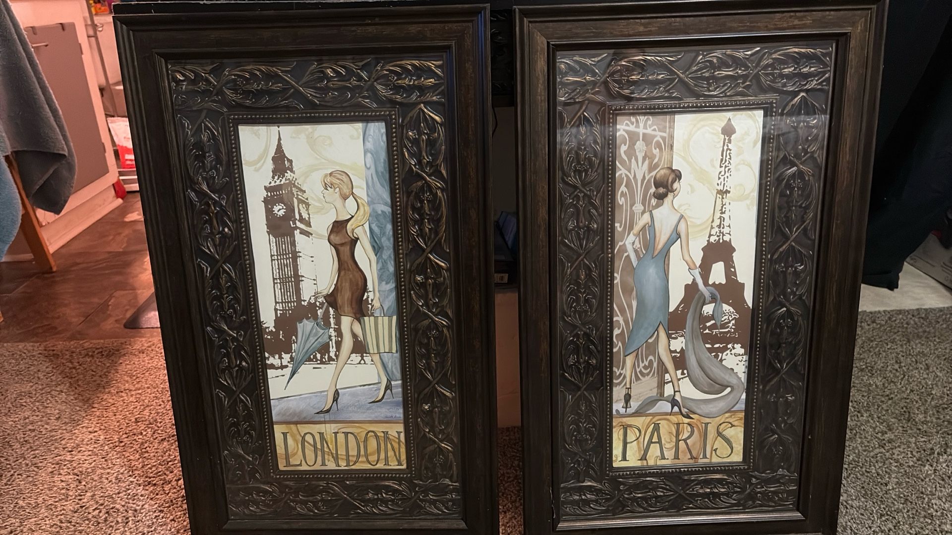 London & Paris Framed Pictures