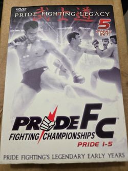 Pride fighting championship  fc pride 1-5 Dvd 5 disc  like new
