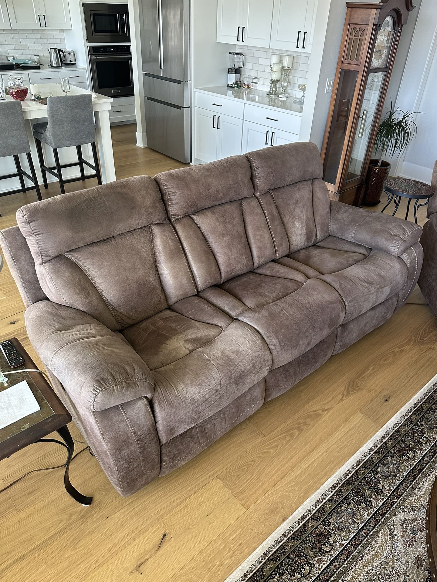 Reclining 3 Person Couch and Single Chair