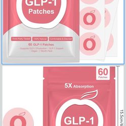 GLP-1 Wellness Patches for Men & Women - Flexible Daily Use Stickers 60 Count (Pack of 1)