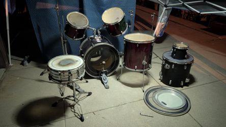 Drum Kit Set Equipment Sold As Is OBO