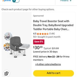 baby travel booster