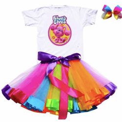 Blue Clues 2T Party Outfit Tutu Set