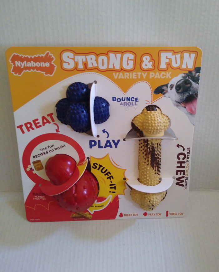 Nylabone Strong & Fun Variety 3 Pack 