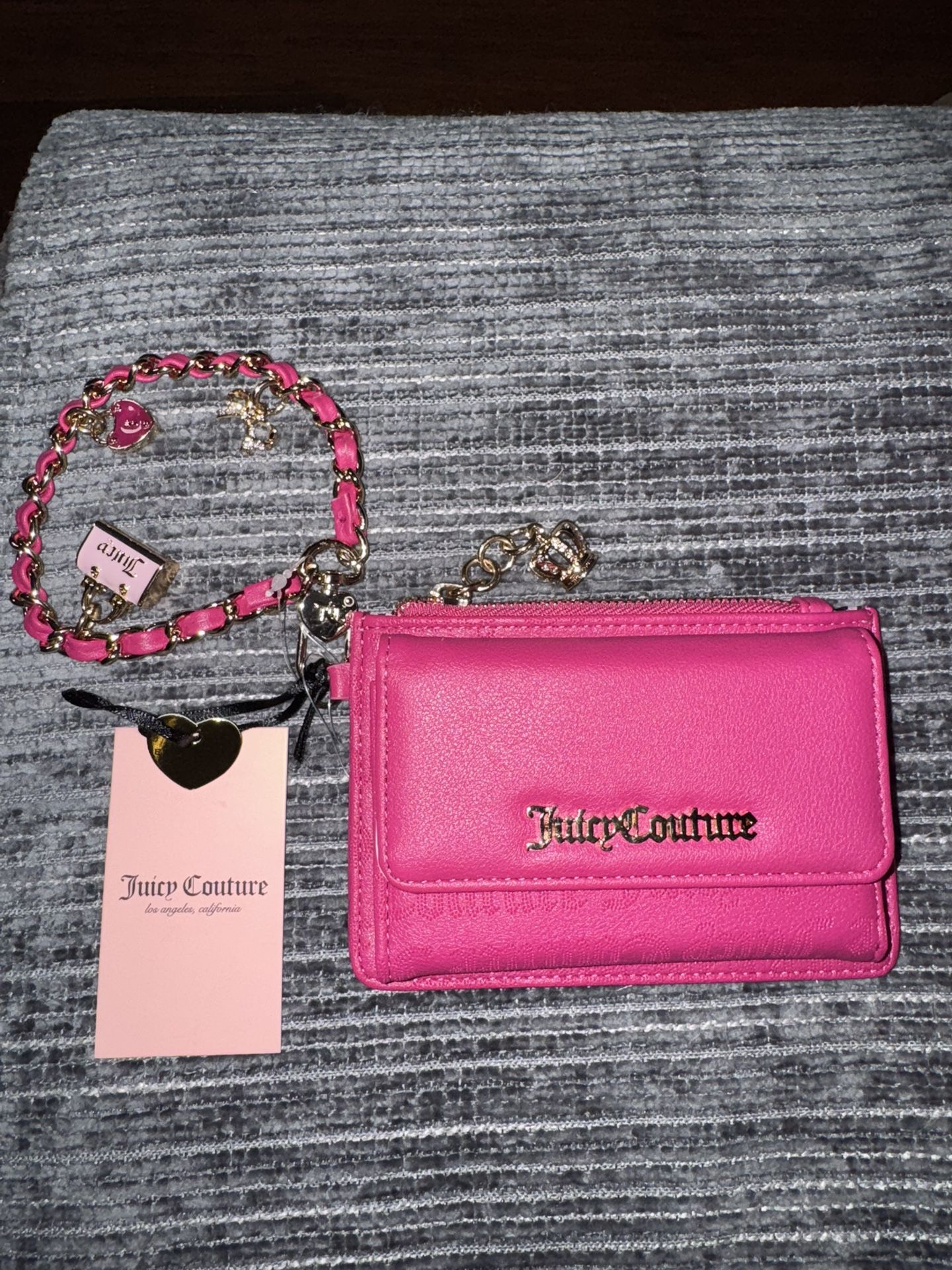 Juicy Couture Princess Charm Wristlet With Dual Fold (BNWT)