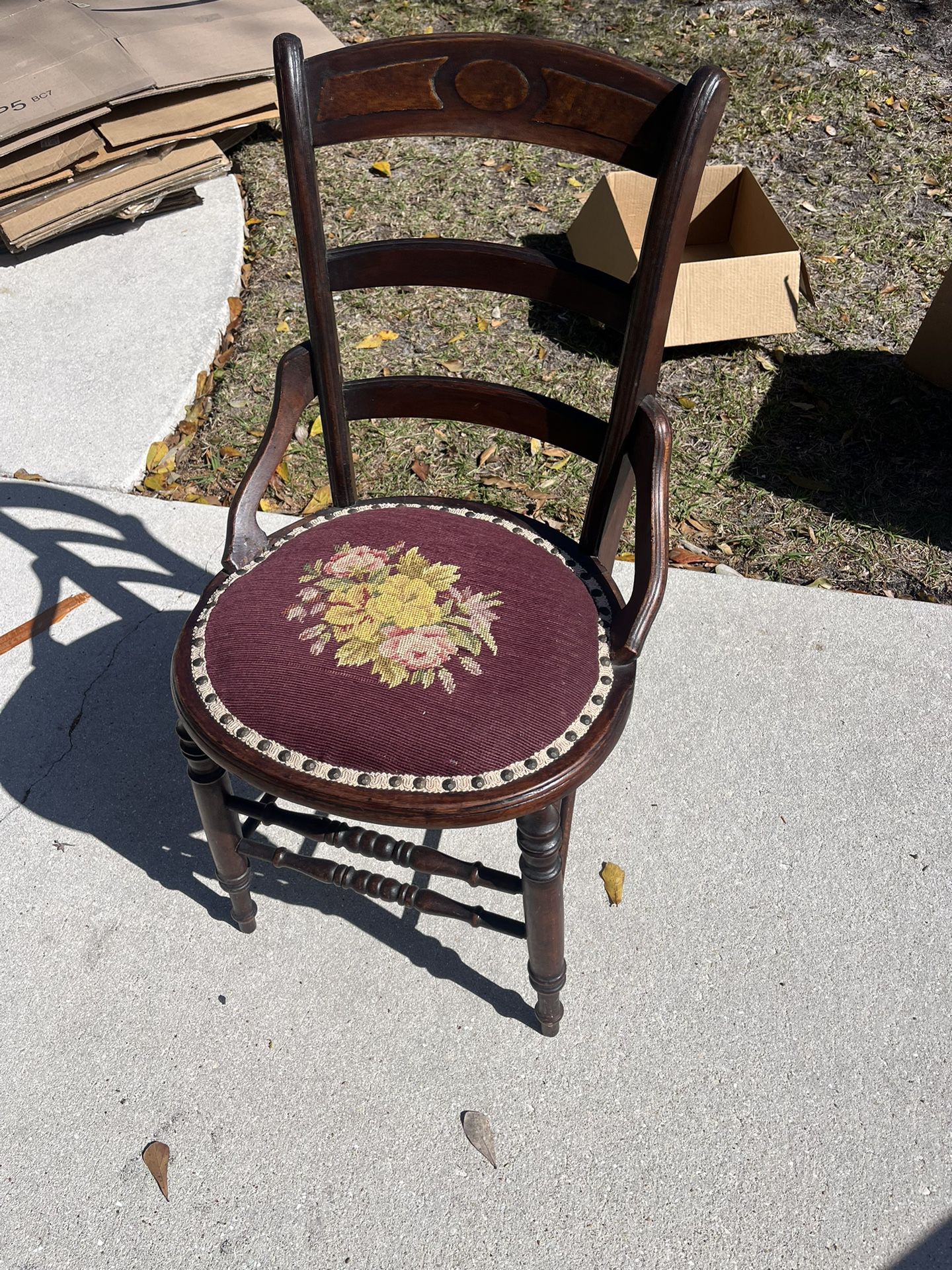 19th Century Needle Point Chairs 