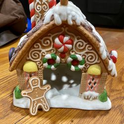 PartyLite Gingerbread House Tealight Candle Holder Christmas Holiday Decor
