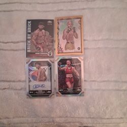 2024 Pristine HIT LOT -Tsarukyan Black /10. Choi Seungwoo-  /150 Auto Certified Issue. Brener RC, /50 GOLD REFRACTOR. ZHANG UFC TOPPS CHROME