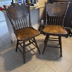 2-Vintage Bar Stools
