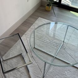 Glass Coffee And End Tables