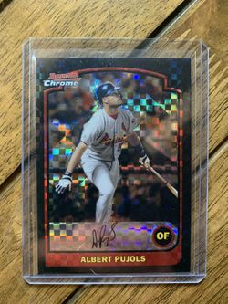 Albert Pujols 2003 Bowman Chrome Xfractor #24 Cardinals Baseball Card