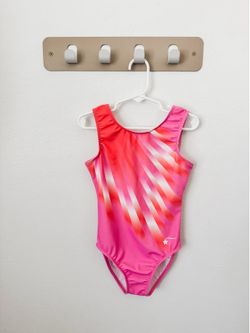 Destira Girls Pink Gymnastics Leotard, Child Medium