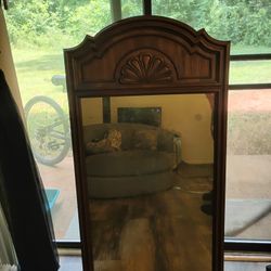 Real Wood Vintage Mirror